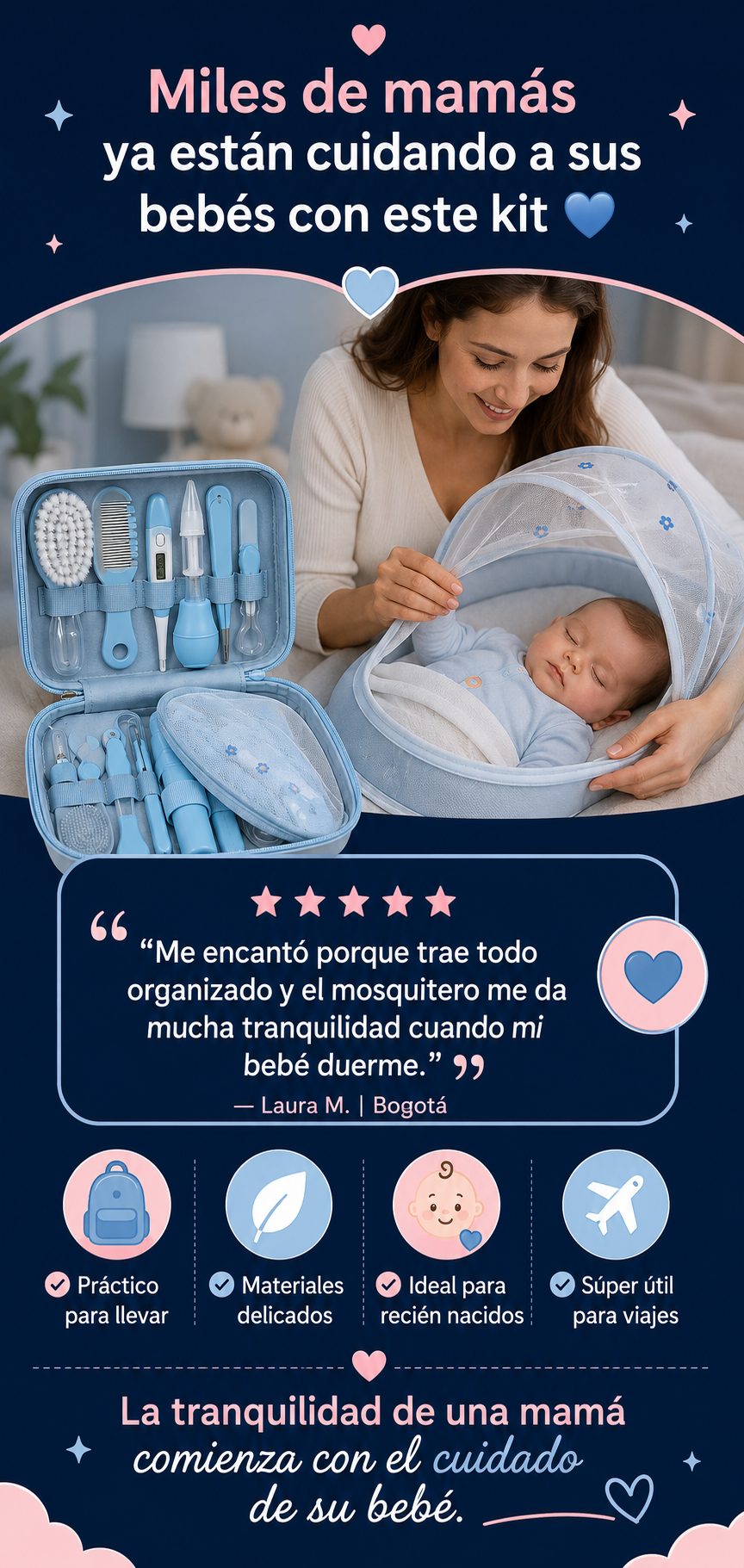 Kit Portátil + Mosquitero: La Combinación Perfecta Para Tu Bebé