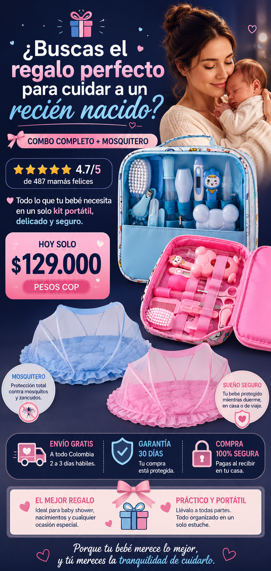 Kit Portátil + Mosquitero: La Combinación Perfecta Para Tu Bebé