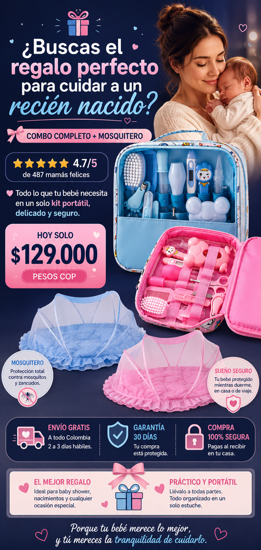 Kit Portátil + Mosquitero: La Combinación Perfecta Para Tu Bebé